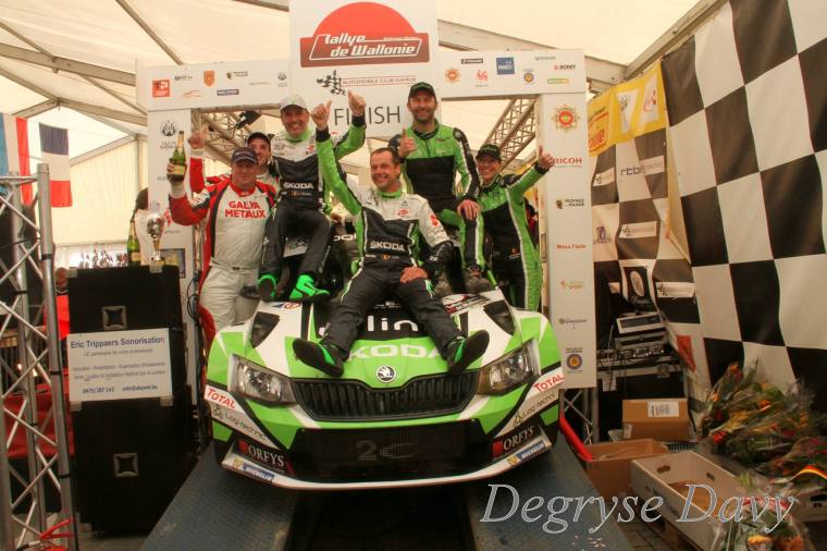 podium rally de wallonie